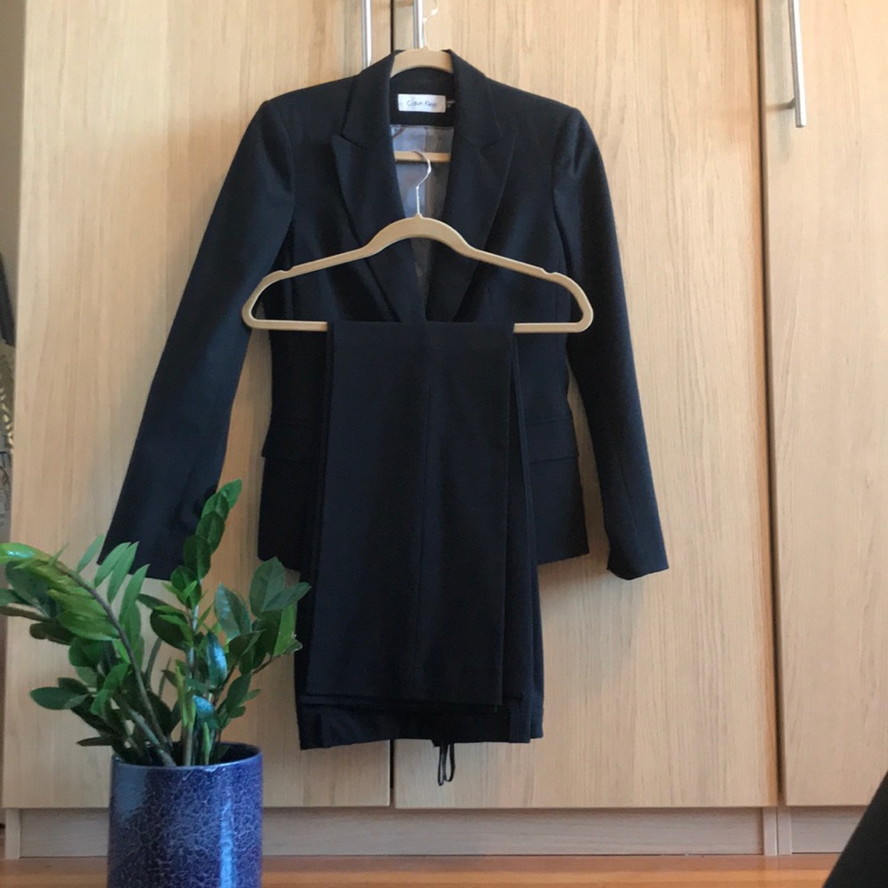 Black Calvin Klein suit BLAZER